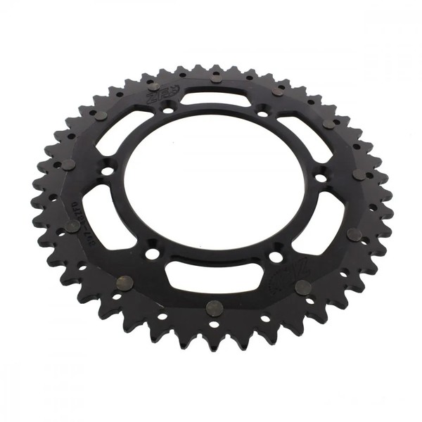 Kettenrad Alu Schwarz 48-ZäHne 520-Teilung FüR KTM SX 400 Racing Bj. 2000-2002-image
