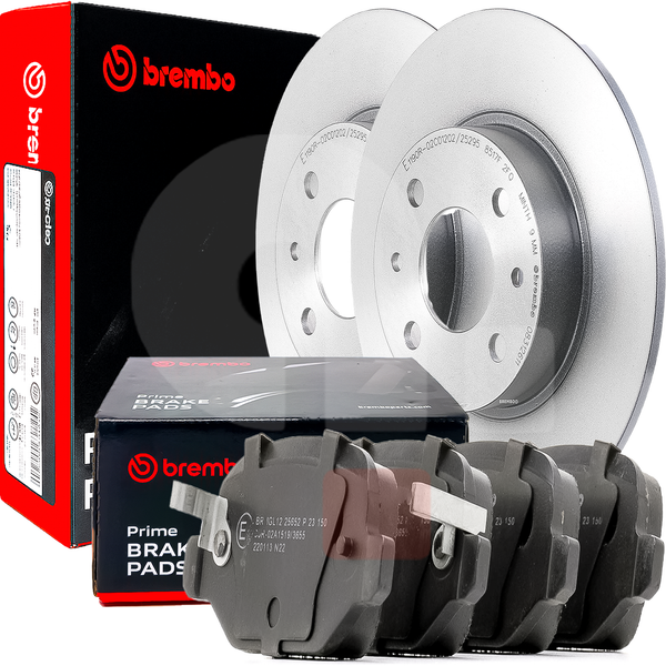 Kit Scheiben Und BremsbeläGe Vorne Brembo Jeep Renegade Compass Fiat 500X-image
