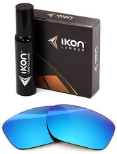 Polarized IKON Replacement Lenses For Oakley SLIVER XL (OO9341) Ice Blue Mirror