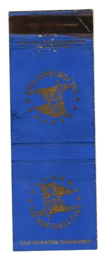ADMIRALS CLUB matchcover matchbook - AMERICAN AIRLINES - AVIATION - Picture 1 of 2