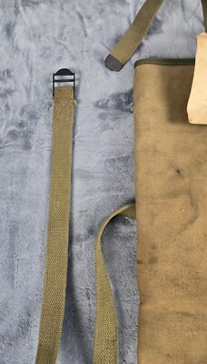 ORIGINAL 1945 WWII US ARMY TOOL ROLL T9 CARRY CASE Canvas Khaki