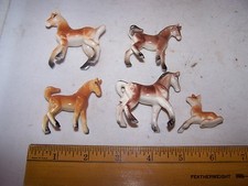 Vintage Toy Hard Plastic Animals HORSES