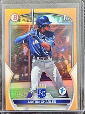 2023 Bowman 1st Bowman Austin Charles True Orange 13/25 KC Royals