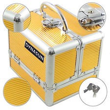 Beauty Case Make Up Nail Art DynaSun BS35 Gold Valigia Cofanetto Porta Gioie