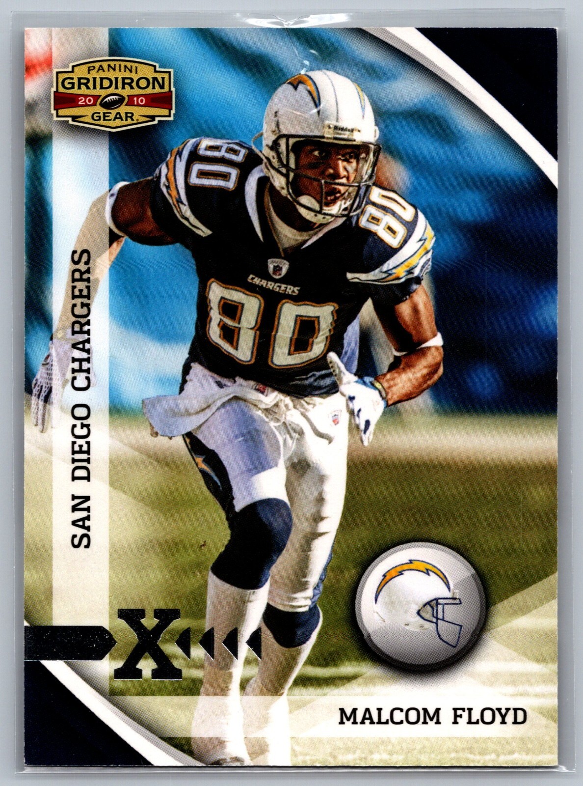 2010 Panini Gridiron Gear Malcom Floyd #124 X's Silver #032/250 MADE