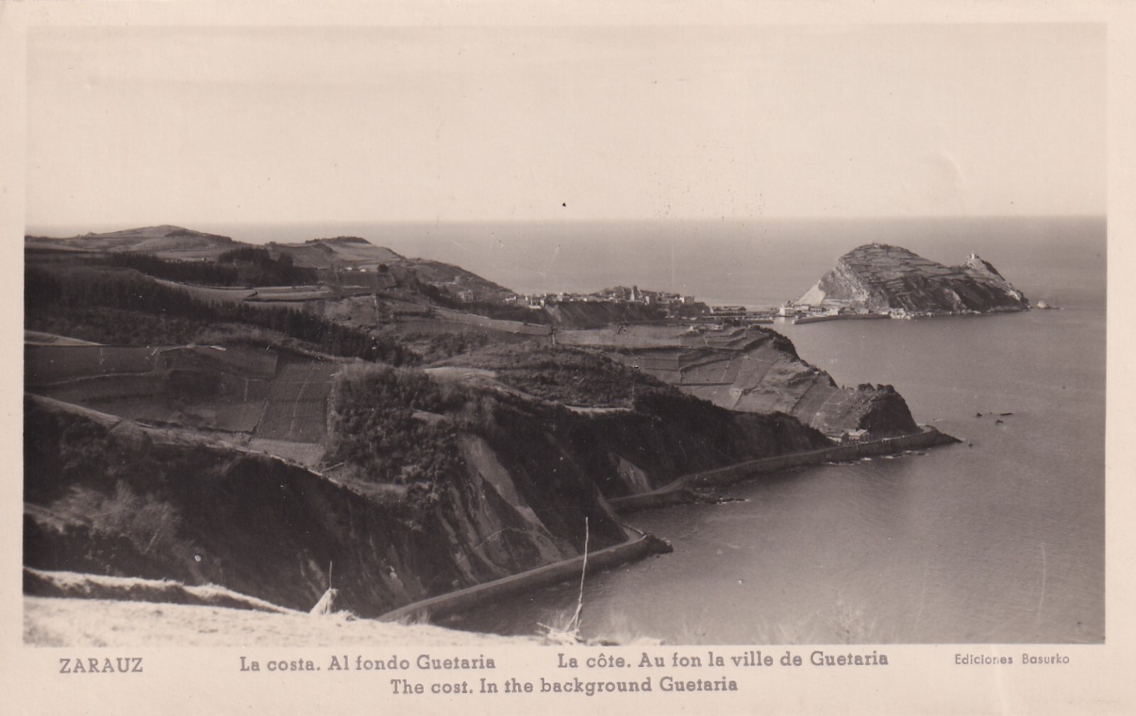 ZARAUZ - LA COSTA AL FONDO GUETARIA - EL COSTO - AL FONDO GUETARIA