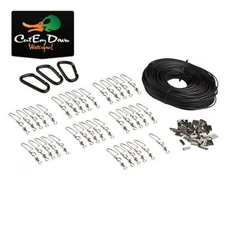 RIG'EM RIGHT WATERFOWL DIY DECOY ANCHOR SYSTEM KIT 3 DOZEN CLIPS LINES CRIMPS