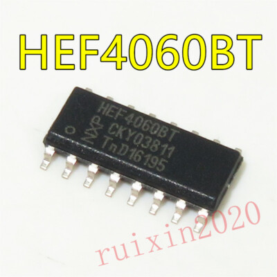 5PCS HEF4060BT'652 IC COUNTER 14STAGE BINARY 16SOIC HEF4060BT 4060  #98/7