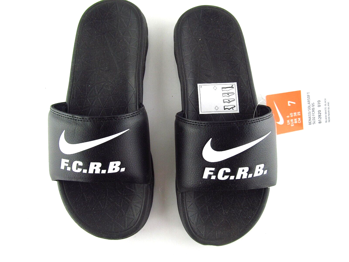 Nike Benassi Solarsoft FC Real Bristol QS Slipper 812820 010 US_7 