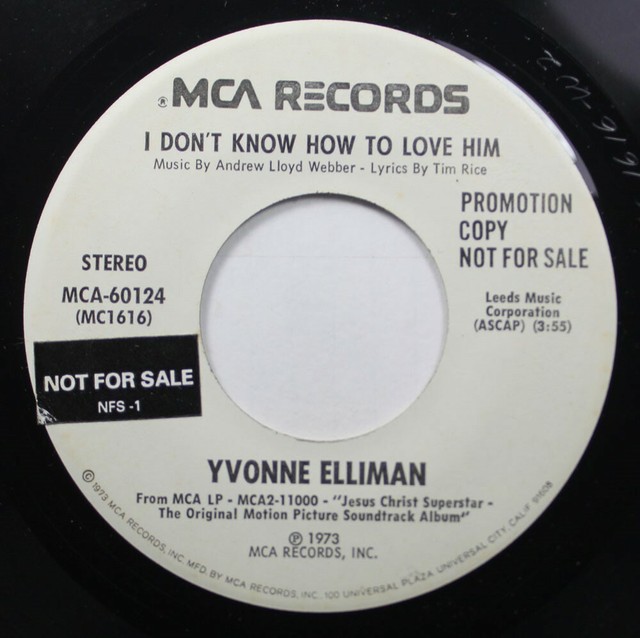 Yvonne Elliman I Don T Know How To Love Him