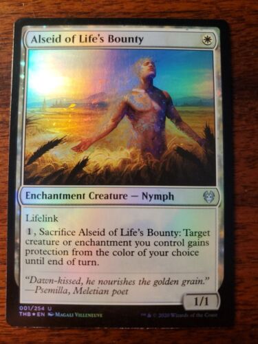 MTG FOIL Alseid of Life's Bounty  – Theros Beyond Death Card # 1 - Picture 1 of 1