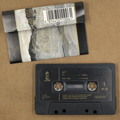 THE JOSHUA TREE Cassette Tape U2 BRIAN ENO 80s UK RELEASE WITH OR WITHOUT YOU - Picture 2 of 6