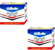 100 x Gillette Wilkinson sword razor blades d...
