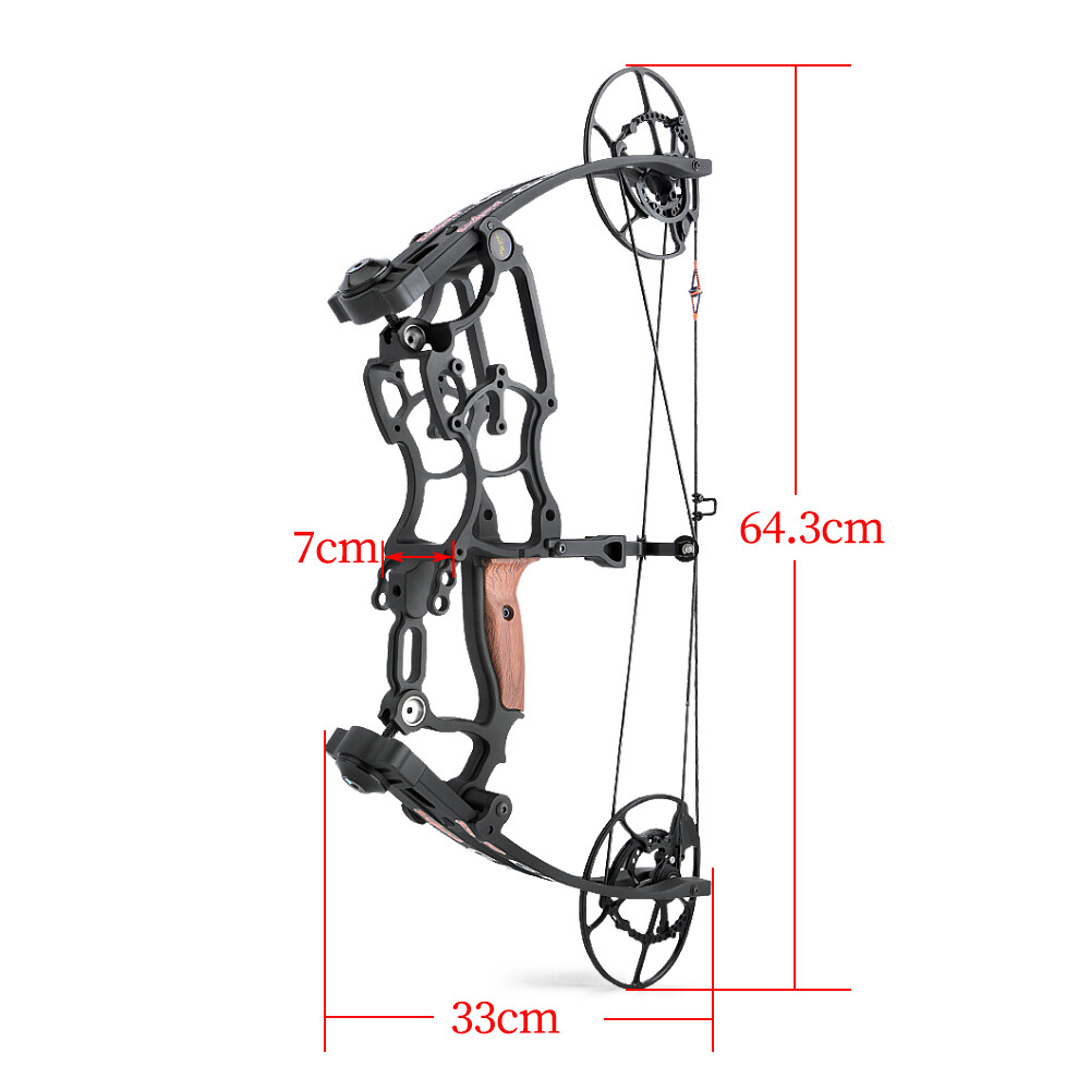 50-75lbs Compound Bow Short Axis Portable Bow Hunting Fishing