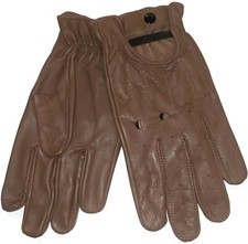 MEN'S CHAUFFEUR REAL LEATHER CAR DRIVING GLOVES, Medium.