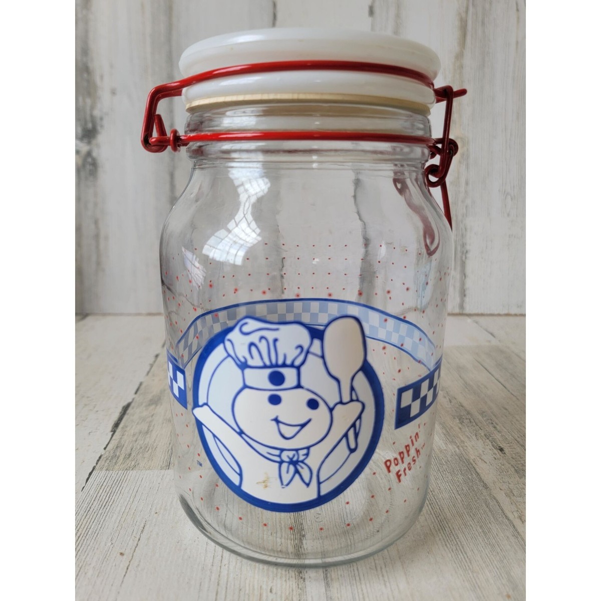 ドゥボーイ ティン缶 キャニスター ピルズベリー ヴィンテージ アメリカ Vintage poppin' fresh Pillsbury Doughboy container jar home decor