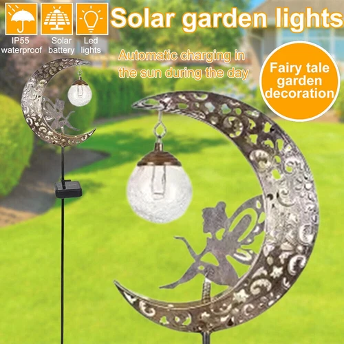 SOLAR LED Außen Stecklampe Flammen Deko Design Erdspieß Leuchte Garten Lampen - Bild 2 von 13