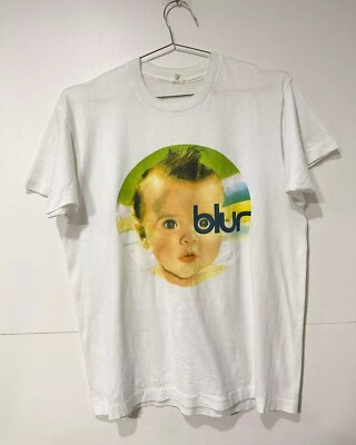 Blur Band 90s Rare Design White Short Sleeve Unisex T shirt Reprint S-5XL