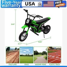   Electric Dirt Bike for Kids 8-12 24V 350W Electric Motorcycle-Up to 14.29MPH