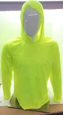 Hoodie Black High Visibility Shirt  / Air Cooling Flow w/ UV Protection