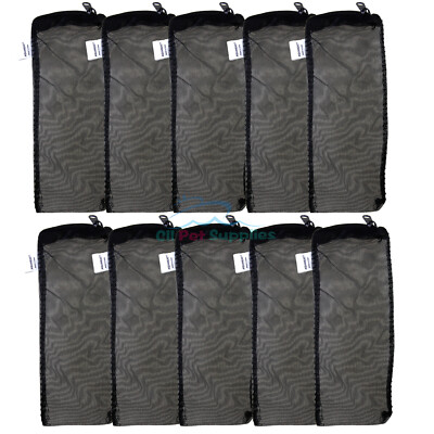 20 Stuks Aquarium Filterzak, Filterzak, Nylon Media Mesh Aquarium Net Filterzak, voor Vijver, Zwembad, Aquarium, Tuin (Zwart, Wit