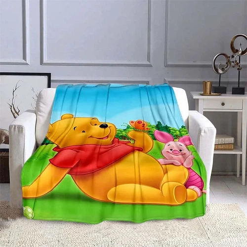Manta de franela para niños 3D Winnie Pooh manta de dormitorio manta para dormir regalo - Imagen 11 de 13
