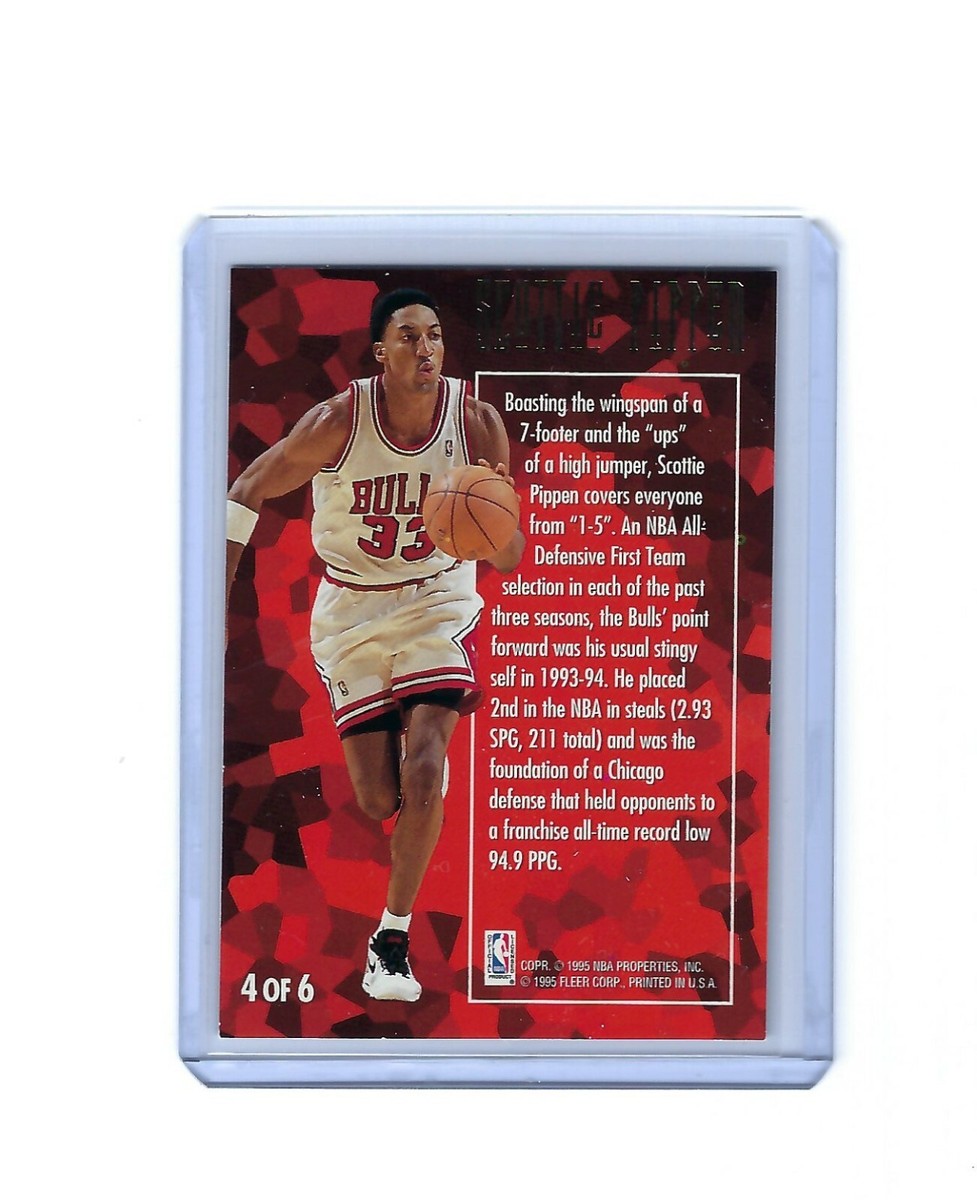 CRYPTO ACCEPTED 1995-96 Fleer Ultra Defensive Gems SCOTTIE PIPPEN Card #4 |  eBay