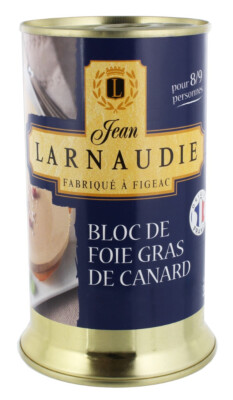 Larnaudie Bloc de Foie Gras de Canard Entenleber 350g Dose Qualität Frankreich