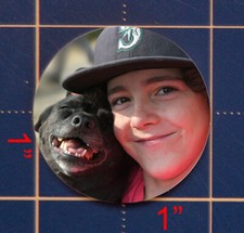 CUSTOM GOLF BALL MARKER ANY PICTURE 1" steel golf ball marker