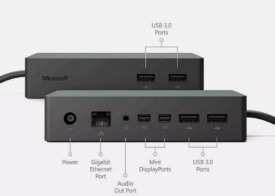 Microsoft Surface Dock ohne Ladegerät - für Surface Pro4 5 6 7 Laptop Buch