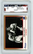 1991 Kayo Boxing #201 Jake La Motta All Time Great AGC 10 Gem Mint