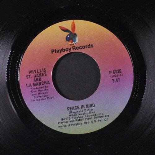 PHYLLIS ST. JAMES & LA MANCHA: Get happy / peace in mind PLAYBOY 7" Single - Bild 2 von 2