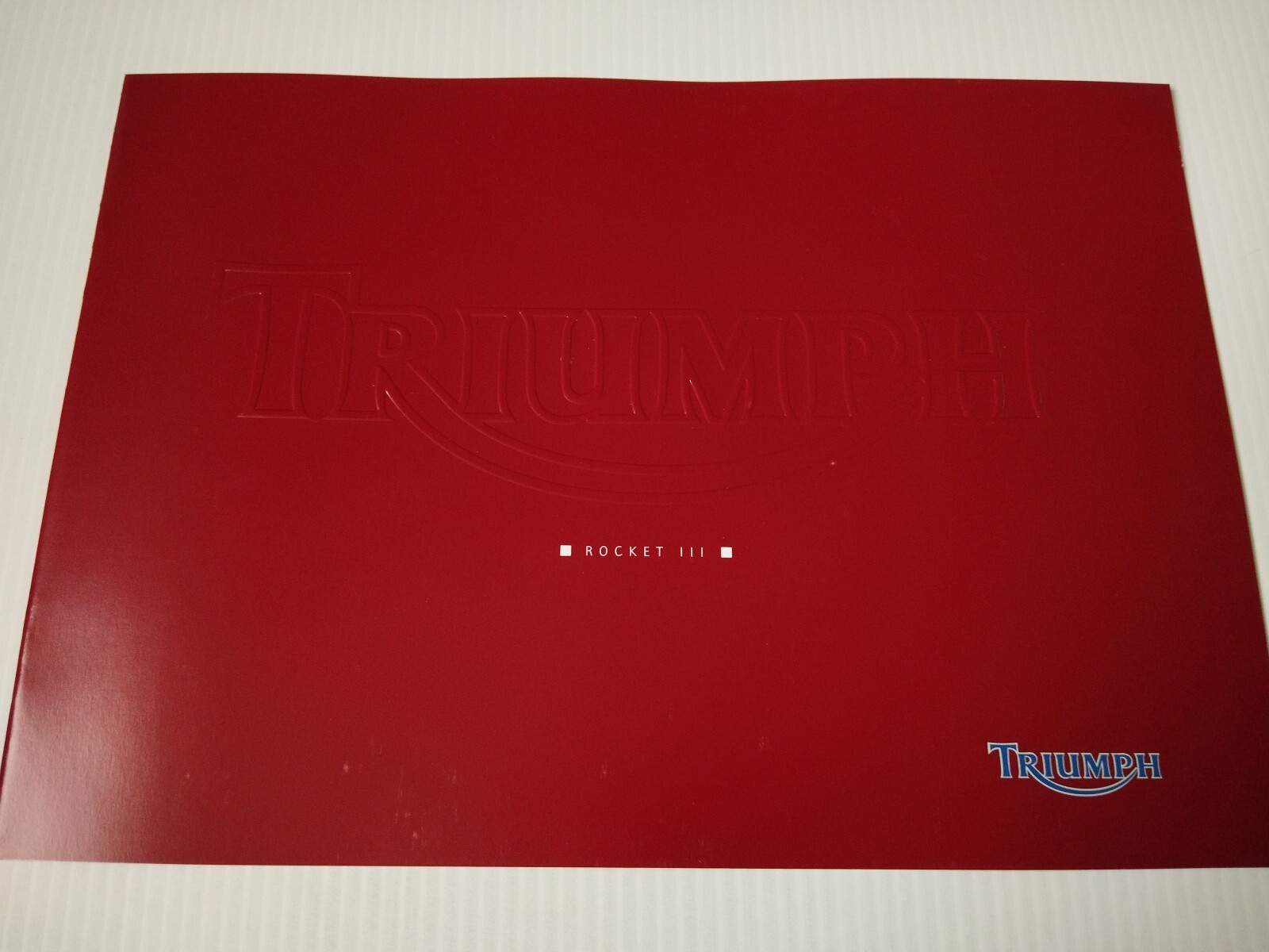 Triumph Rocket III 2004 prospectus moto rare pour collectionneur exigeant