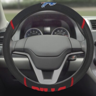 Fanmats 21362 Buffalo Bills Embroidered Steering Wheel Cover