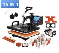 15 In 1 Combo Muntifunctional Sublimation Heat Press Machine Tshirt Heat Printer