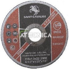 Disque de coupe 115 x 1,6 x 22.23 en corindon pour métaux et INOX meuleuses