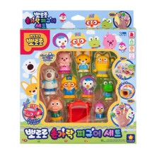 10PCS Pororo and Friends Figure Finger Baby Kids Toys Set Korean Animation