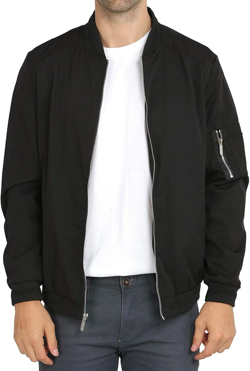 WULFUL Mens Casual Lightweight Jacket Softshell Flight Bomber Jacket… | eBay