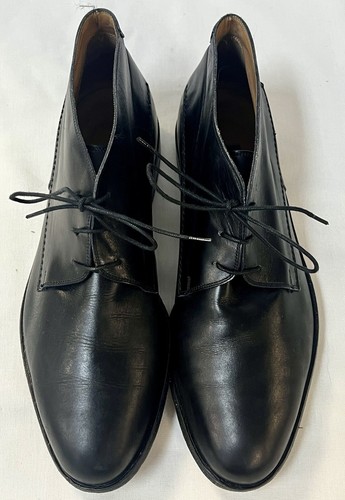 Bally Hergestellt in Italien Herren Schwarz Leder Stiefeletten Schuhe 9,5 D Forall 1545 35 - Bild 5 von 8