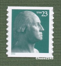 Scott #3617 George Washington 23c (Self-Adhesive Coil Single) 2002 Mint NH