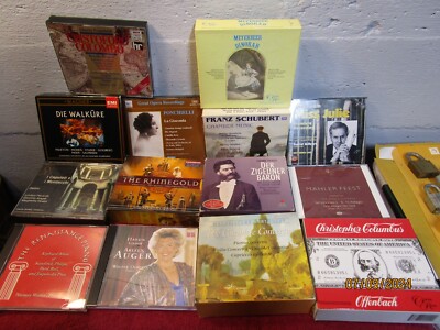 Large Lot of Classical/Opera CD + Box Sets Wagner Die Walkure Franz Schubert