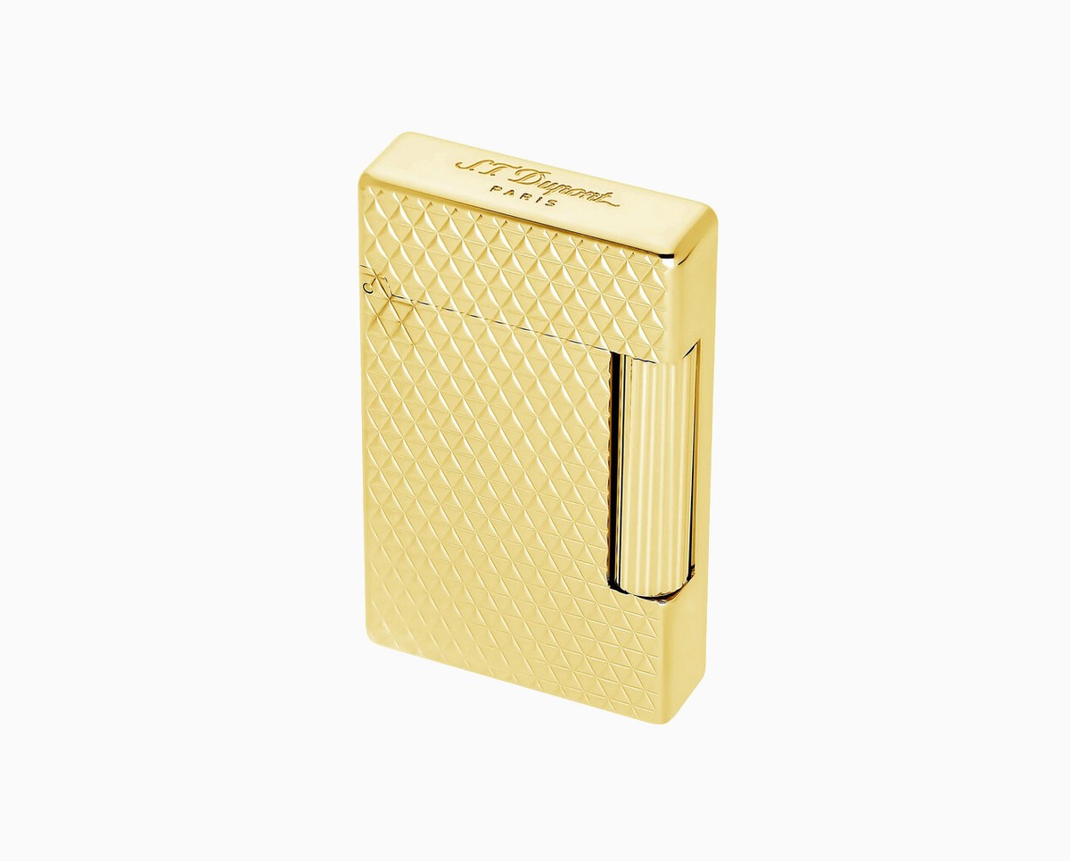 S.T. Dupont ゴールドライター 箱付き S.T. Dupont Lighter With Flint Initial Diamond Head Gold