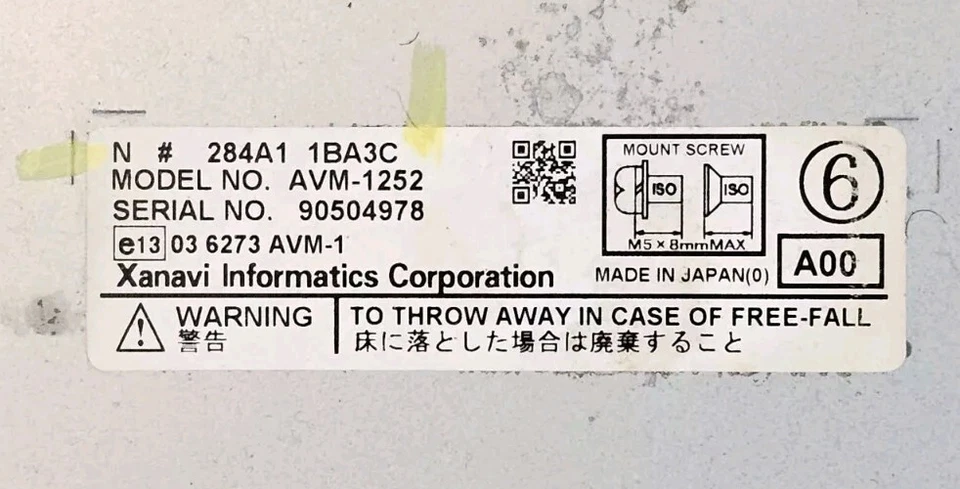 Módulo de control de cámara Infiniti Ex35 2008-2012 vista trasera OEM 284A1 1BA3C Foto 3 de 4