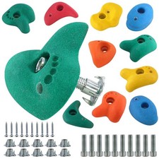 10x Kids Climbing Stones Bolt On Climbing Frame Wall Rock Hold Grab Stone Grip
