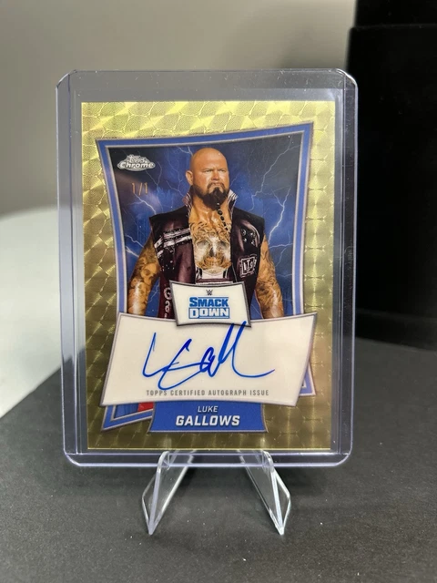 2025 Topps Chrome WWE Luke Gallows #BBA-LKE 1/1 Gold Superfractor Auto