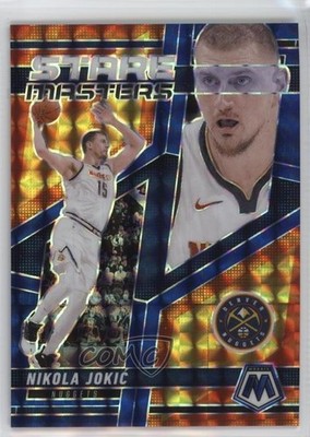 2024-25 Panini Mosaic Stare Masters Blue Prizm 103/199 Nikola Jokic #6 3pb