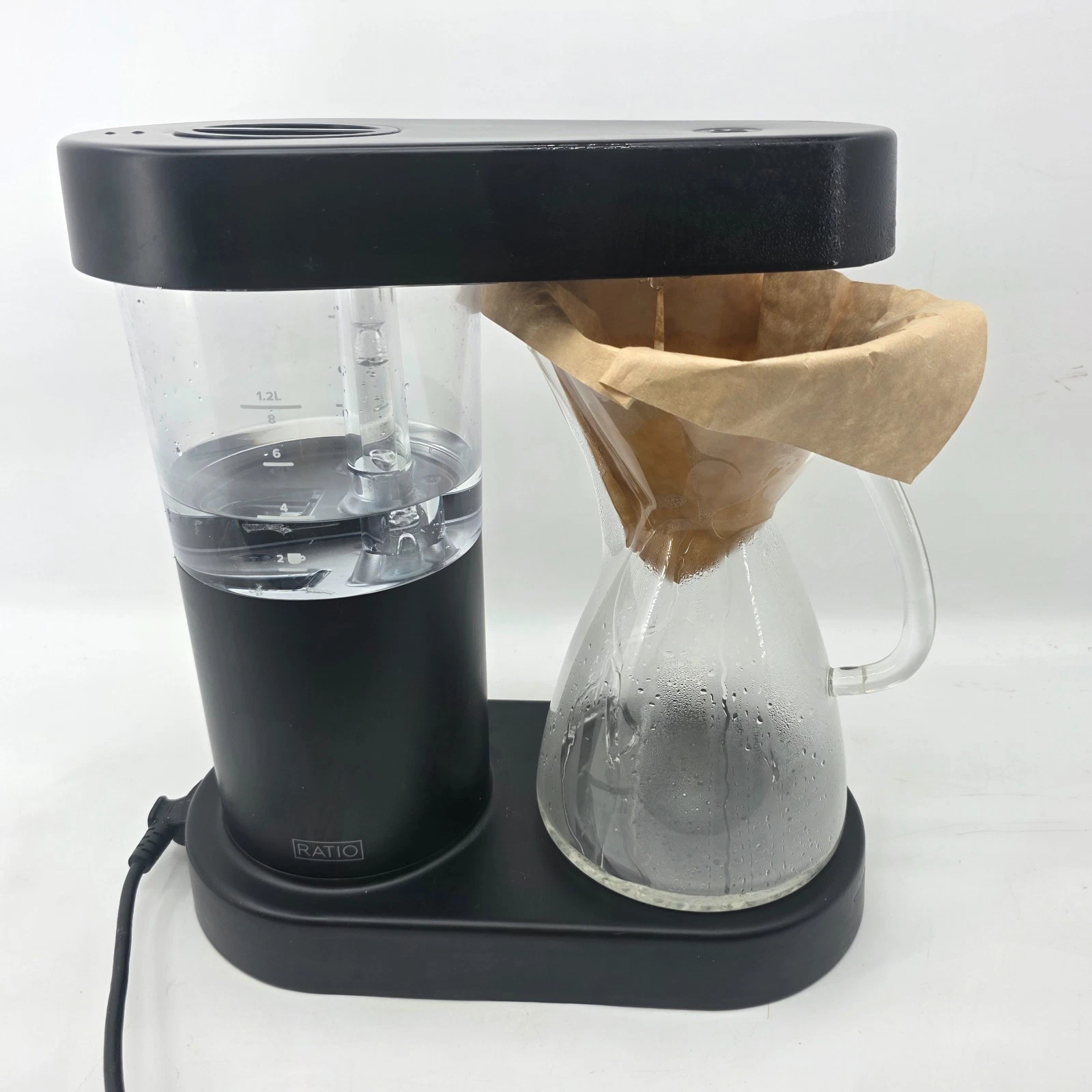 Ratio Six 6 Pour Over Drip Coffee Maker with Glass Carafe Matte Black