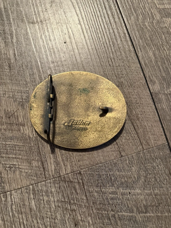 Jadco Solid Brass NRA Life Member Right To Keep & Bear Arms Belt Buckle Vintage - Image 2 of 2