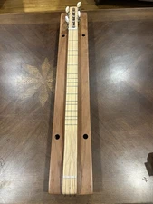 Vintage Handmade 24” Box Dulcimer – Folk Art Instrument – Appalachian Style