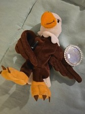 Coca-Cola 1998 COKE USA REEGLE THE EAGLE 7" Bean Bag STUFFED Toy NEW TB2-63